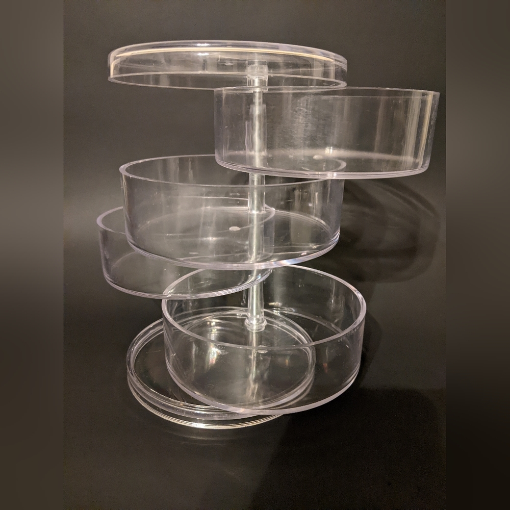 Acrylic Stacked Round Organizer